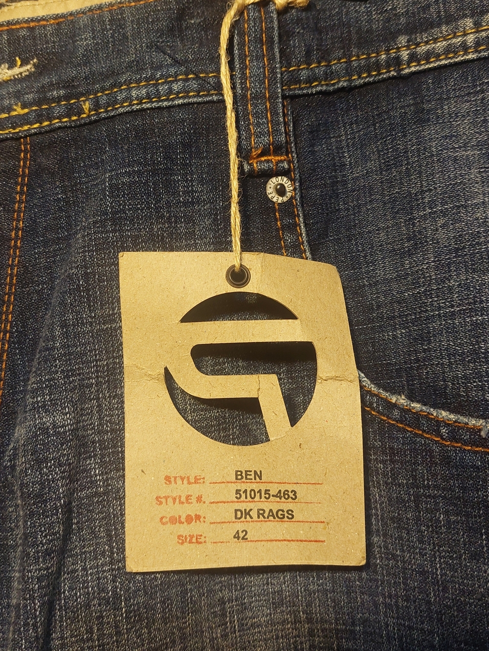 Pepe Jeans Dark Blue Ben Baggy Fit Men's Jeans 42x32 New Skater Y2K Vintage - Picture 4 of 11